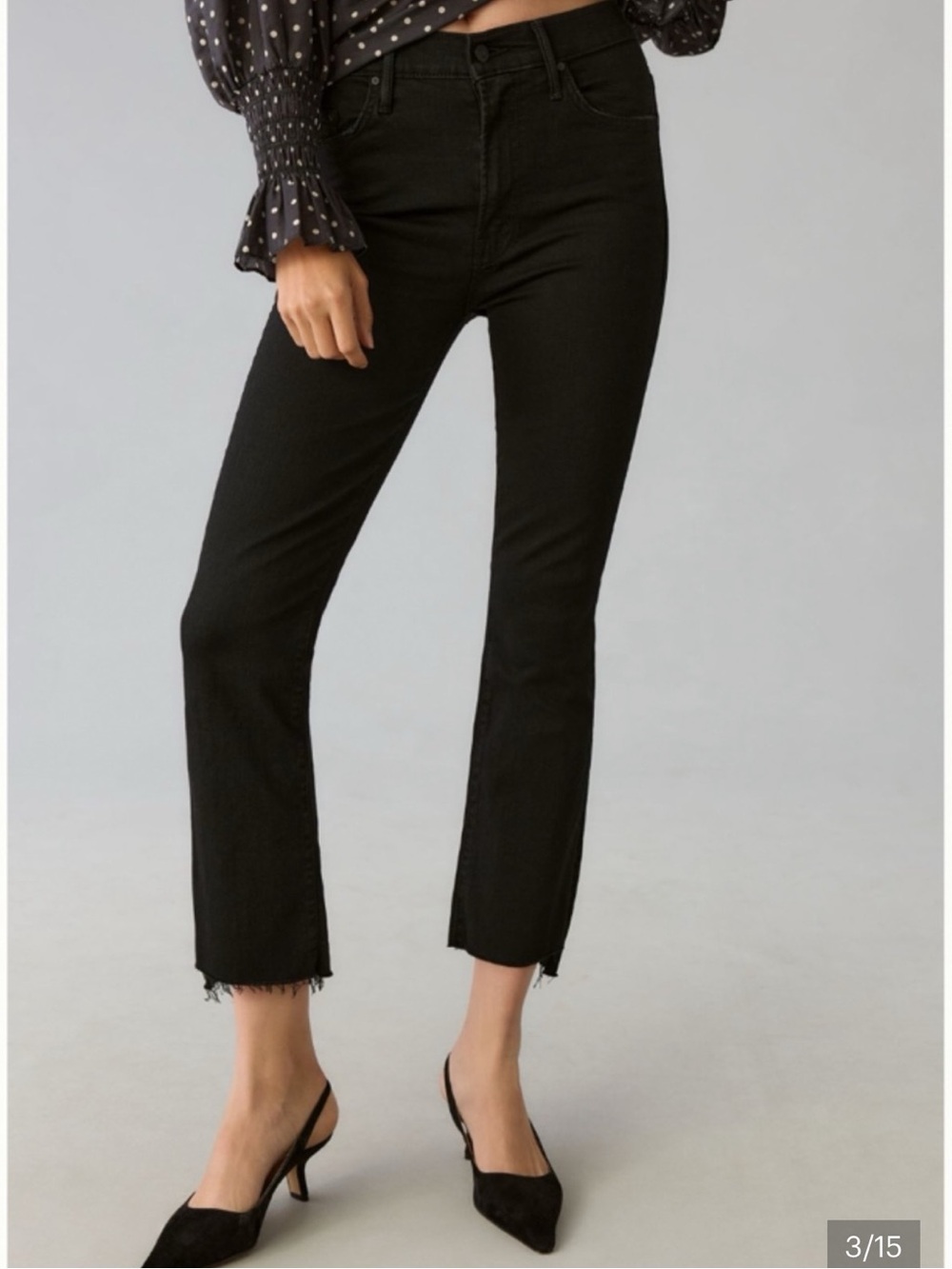 MOTHER Insider Crop Step Fray Jeans Size 25